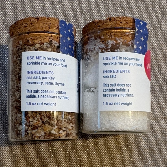 be HOME Wood Salt Cellar with Spoons + Sea Salt Gift Set - Picture 5 of 5